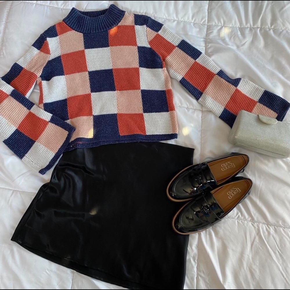 Colorful Checkered Sweater
